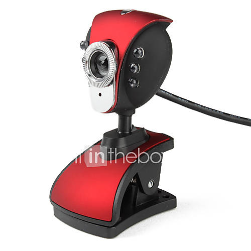Pheonix 6-LED 5.0 Megapixels USB 2.0 Clip-on Webcam PC Camera avec Microphone