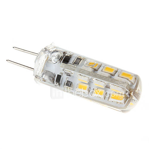 Image de 1.5W G4 Ampoules MaÃ¯s LED T 24 110-130 lm Blanc Chaud 3000K K DC 12 V