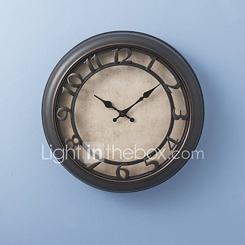 15.5"H Retro Style European Wall Clock 465239 2016 35.99