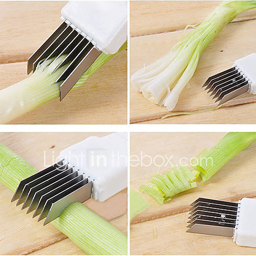 Convenient Multifunction Onion Cutter Knife 7 Stainless Steel Blade