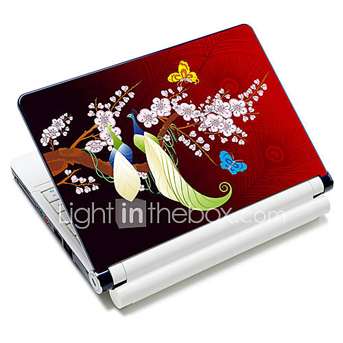 Romantic Peacock Pattern Laptop Notebook Cover Protective Skin Sticker For 10/15 Laptop 18378