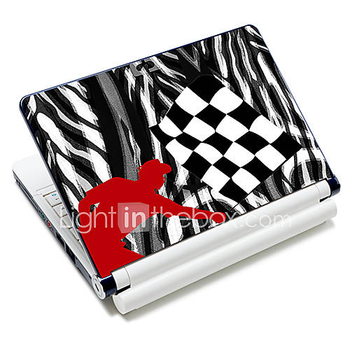 Chequered Flag Pattern Laptop Notebook Cover Protective Skin Sticker For 10/15 Laptop 18680