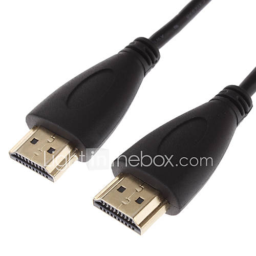 Câble HDMI 1.4V, Support 3D pour Smart LED HDTV, Apple TV, Blu-Ray, DVD (1m)