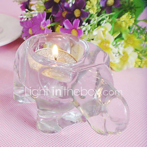 Glass Elephant Candle Holder 578292 2017 9.99