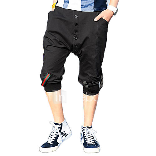 USD $ 18.99 Мужская Отдых Спорт Зебра Обрезанные брюки (разных цветов) .