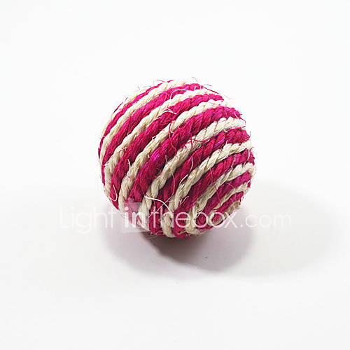 sisal spirale motif modèle de boule de jouets à gratter de chat (couleur aléatoire)