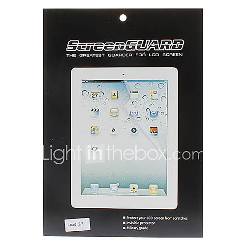 Protections d'Ecran LCD avec Chiffon de Nettoyage pour iPad 2/3/4