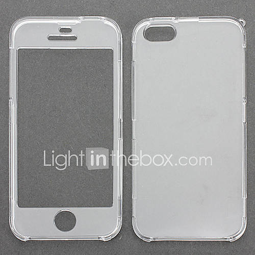 Coque Transparente Avant et Arrière Ultra-Fine pour iPhone 5/5S