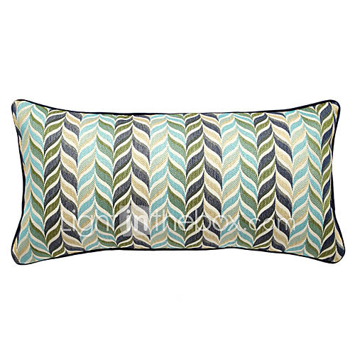 24" Rectangular Countru Botanical Polyester Decorative Pillow Cover