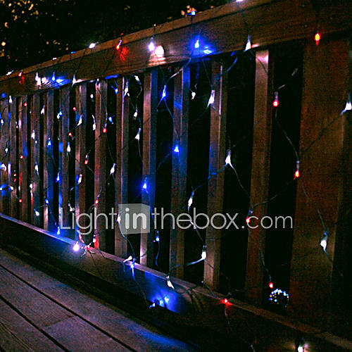 100 Led White Net Light 2M X 1.5M Solar Christmas Light,Solar Holiday