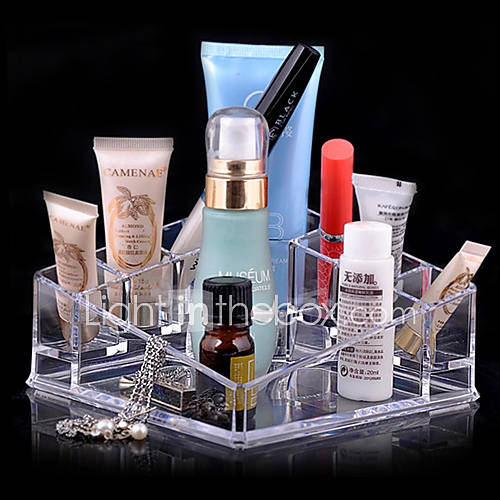 acrylique transparent support de stockage des cosmétiques de quadrate complexe pinceau de maquillage pot organisateur cosmétique