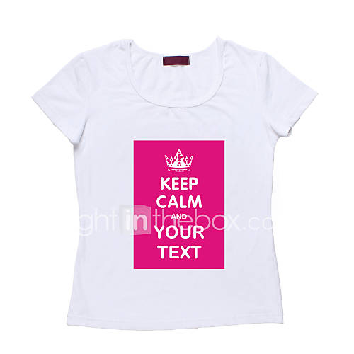Personnalisé Rose T-shirt de coton de la Couronne StyleStyle manches courtes femmes