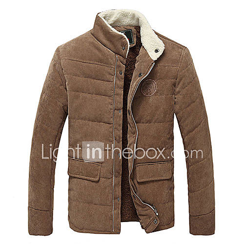 Men'S Stand Collar and Cashmere Cotton Jacket 955095 2016 – $36.99