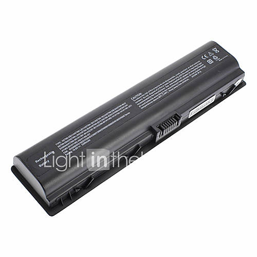 5200mAh Batterie pour ordinateur portable HP DV2000 DV2100 DV2200 Noir