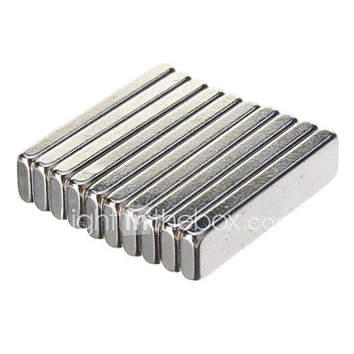 Image de 20 x 5 x 2mm puissants aimants NdFeB - Argent (10 PCS)