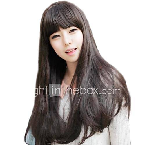 Curly Wigs Lady Synthetic Long Full Bang Wigs 3 Colors Available