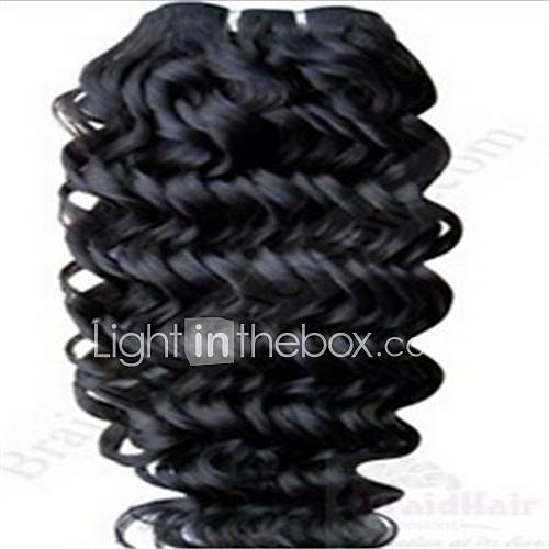 Gorgeous Brazilian Deep Wave Weft 100% Remy Human Hair 16Inches 3 Pcs/Lot