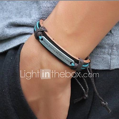 Image de Bracelets en cuir Inspiration bijoux de fantaisie Cuir Bijoux Pour SoirÃ©e Quotidien DÃ©contractÃ© Sports Regalos de Navidad