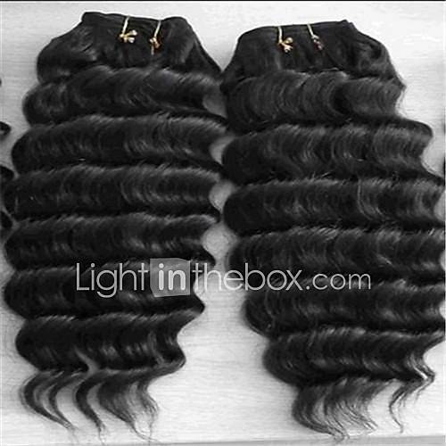Gorgeous Brazilian Deep Wave Weft 100% Remy Human Hair 28inches 3 Pcs/Lot