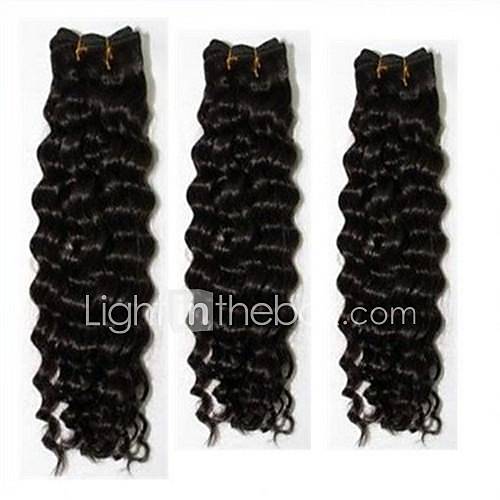 Popular Malaysian Deep Wave Weft 100% Remy Human Hair Mixed Lengths 1618 20