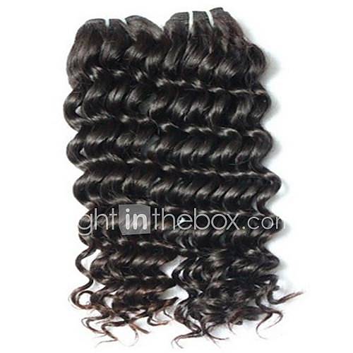 Popular Malaysian Deep Wave Weft 100% Remy Human Hair Mixed Lengths 14 1618