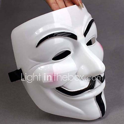 Épaissir Masque blanc V Pour Vendetta Full Face Gadgets Cosplay effrayant pour Halloween Costume Party