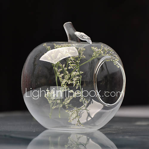 vase en verre en forme de pomme