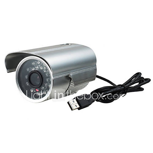 Haute Qualité imperméable surveillance infrarouge de vision nocturne caméra USB LED intelligent (Plug and Play)