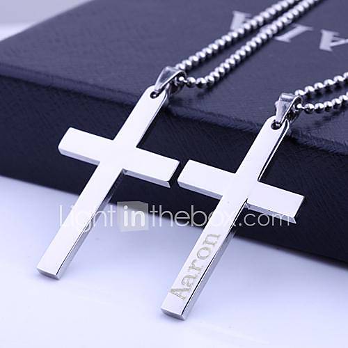 Image de Cadeau personnalisÃ©-ArgentÃ©-Colliers dÃ©coratifs - enAcier inoxydable- pourUnisexe