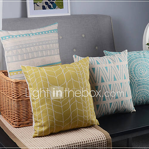 Cotton/Linen Pillow Cover , Geometric Country 1421814 2017 39.99