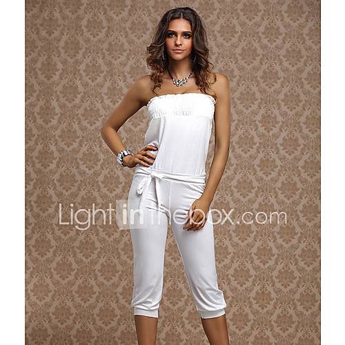 Women's Black/Blue/Gray/Pink/White Jumpsuits , Casual Sleeveless