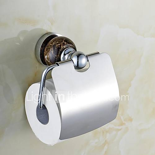 Artistiques marbre laiton porteurs toilettes Roll