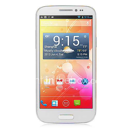 Smartphone T9500-B sous Android 2.3 à Ecran Tactile 5 Pouces, CPU 1GHz (Wi-Fi)