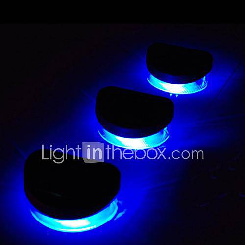 6pcs 2LED Blue Solar Lights Wall Stair Parapet Walkway Outdoor Deck Lamp 1604473 2016 USD 25.99
