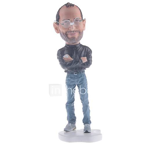 Sculpture Steve Jobs Statue figure de poupée artificielle Souvenir (18cm)