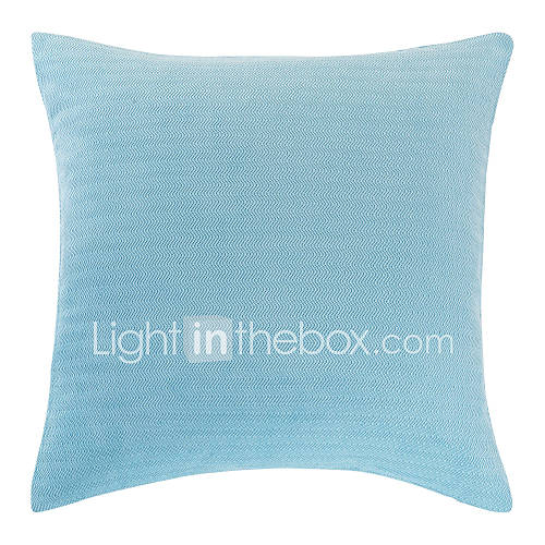 Stylish Solid Blue Polyester Decorative Pillow Cover 1492755 2016 7.19