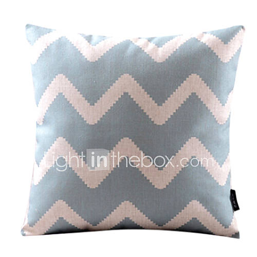 Cotton/Linen Pillow Cover , Chevron Modern/Contemporary 1479663 2016