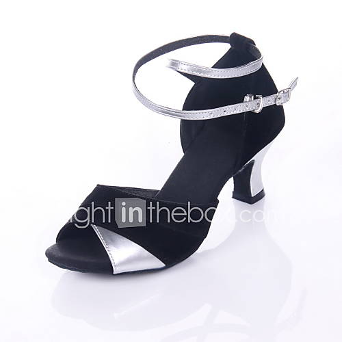 Non Customizable Women's Dance Shoes Latin/Ballroom Satin/Leatherette