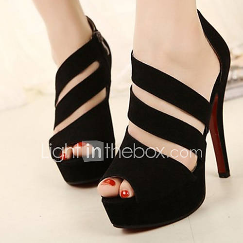 three strap black heels