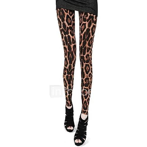 léopard élastique des leggings motif des femmes