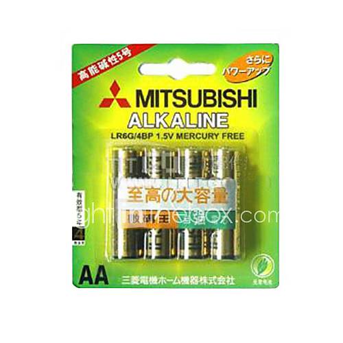 MITSUBISHI LR6G AA 1.5V piles alcalines (4pcs)