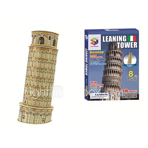 3d puzzles de la tour penchée de Pise modèle pour les enfants et des jouets éducatifs adultes (8pcs)