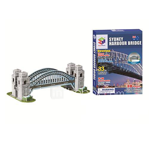 3d sydney modèle de pont du port énigmes magiques pour les enfants et des jouets éducatifs adultes (33pcs)
