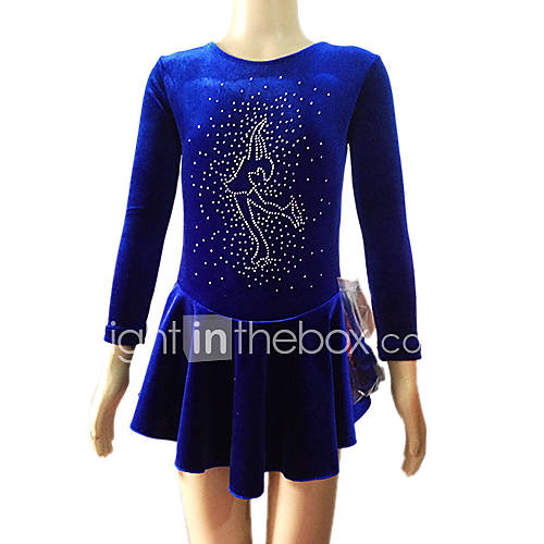 Ice Skating Dress Women's Long Sleeve Skating Skirts & Dresses Dresses