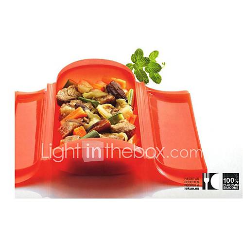 Mode silicone bol de cuisson déjeuner Box17x11.5x6.5cm