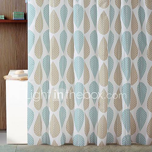 Elegant Leaves Pattern PEVA Shower Curtain 1610495 2016 9.99