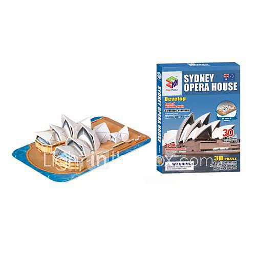 3D Puzzles The Sydney Opera House Model for Children and Adult Educational Toys(30PCS)