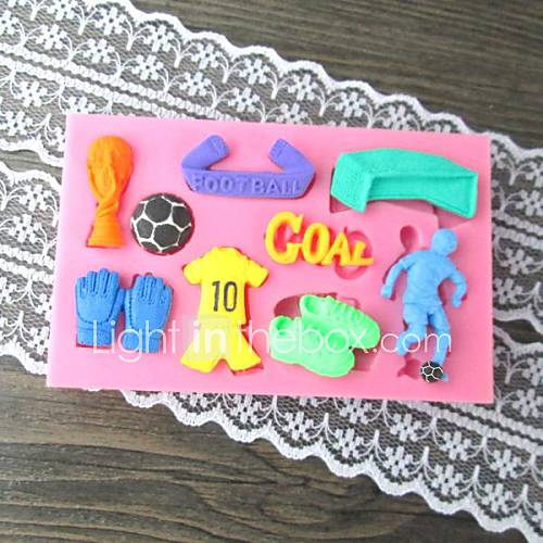 Football Fondant cake mold,L10cm*W6.2cm*H1cm SM299 1638543 2016 3.99