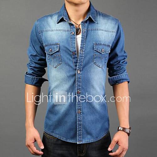 Men's Denim Shirt 1707310 2016 9.99
