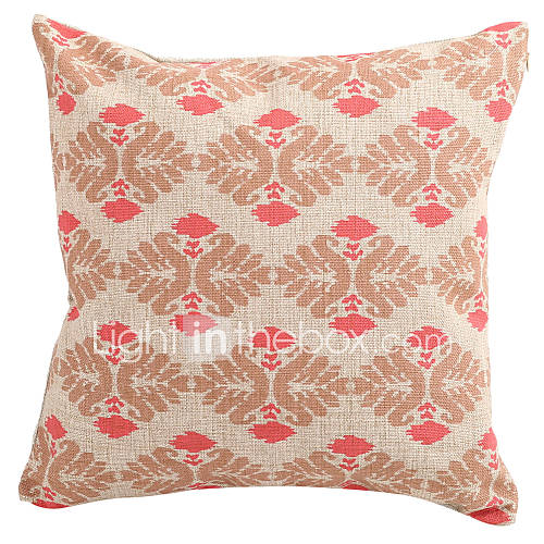 Cotton/Linen Pillow Cover / Pillow With Insert , Floral Country 1628375